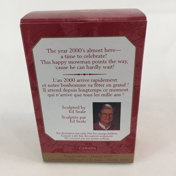 Hallmark Keepsake Millennium Christmas ornament Millennium Snowman dated 1999 - Picture 4 of 8